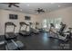 A well-equipped community gym featuring modern treadmills, ellipticals, and stationary bikes at 2021 Pinyon Ln, Lancaster, SC 29720