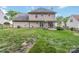Beautiful backyard featuring a covered patio, lush lawn, and a classic fence, ideal for relaxation and entertaining at 204 Pebble Creek Xing, Fort Mill, SC 29715