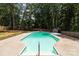 Backyard features an in-ground pool, hot tub, and wooded privacy fence at 219 Proctor Dr, Salisbury, NC 28147