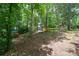 Lush wooded yard near the lake with various kayaks and canoes on the property at 310 Ridge Reserve Dr, Clover, SC 29710