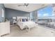 Bright bedroom featuring neutral decor and cityscape view at 333 W Trade St # 1500, Charlotte, NC 28202