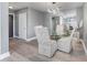Modern dining room with decorative chairs and modern lighting at 333 W Trade St # 1500, Charlotte, NC 28202