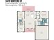 Detailed floor plan showcasing the layout of the home, including room dimensions and patio locations at 3478 Winters St, Newton, NC 28658