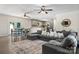 Open-concept layout connecting the living room, dining area, and kitchen for seamless living at 4916 Leepers Creek Rd, Maiden, NC 28650