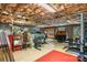 Unfinished basement area showing insulation, utility features, and ample room for storage or customization at 4916 Leepers Creek Rd, Maiden, NC 28650