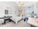 Cozy bedroom with natural light, a ceiling fan, and decorative wall art to enhance its appeal at 711 Bellmouth Rd, Clover, SC 29710
