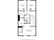 Floorplan displaying the layout and dimensions of the bedrooms, bathrooms, laundry, hall, and walk-in closet at 711 Bellmouth Rd, Clover, SC 29710