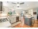 Kitchen featuring stainless appliances, light countertops, and an island at 8700 Thornbury Ln, Huntersville, NC 28078
