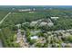 Overhead view of the property with a pond, mature trees, and community pool, creating a serene and desirable living environment at 916 Coffee Tree Ln, Rock Hill, SC 29732