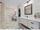 Elegant bathroom with dual vanities, shiplap accents, and neutral color palette at 930 Hawley Rd, McConnells, SC 29726