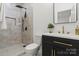 Modern bathroom with updated vanity and a luxurious walk-in shower at 1015 4Th St, Spencer, NC 28159