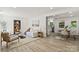Open-concept living room flows into the dining area and kitchen at 1015 4Th St, Spencer, NC 28159