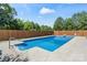 Inviting in-ground pool with concrete surround and privacy fence at 1015 4Th St, Spencer, NC 28159