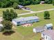 Aerial view of the property showing the house, yard, and surrounding landscape at 1107 Richard Rd, Salisbury, NC 28147