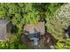 Aerial view of a home featuring mature trees and landscaping, offering a private setting at 1155 Cedar Grove Ln, Rock Hill, SC 29732