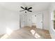 Spacious bedroom with a ceiling fan, two closets and views into other bedrooms at 1155 Cedar Grove Ln, Rock Hill, SC 29732