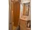 RV bathroom featuring a shower, toilet and vanity at 148 Trivette Trl, Mount Gilead, NC 27306