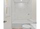Bathroom with marble shower and toilet at 174 Maske Rd, Mount Gilead, NC 27306