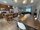 View of open floorplan featuring kitchen, dining area, and living room, perfect for entertaining at 190 Watering Trough Rd, Statesville, NC 28677