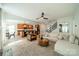 Open floor plan with living room, kitchen, and dining area connected at 2714 Woodlands Creek Dr, Monroe, NC 28110