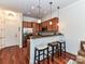 Modern kitchen with stainless steel appliances and hardwood floors at 2810 Selwyn Ave # 104, Charlotte, NC 28209