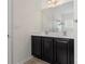 Bathroom showcasing a double vanity with dark cabinets and ample counter space at 286 Mallard Head Dr, Rock Hill, SC 29732