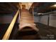 Basement stairs leading to garage at 344 Lucas Rd, Star, NC 27356
