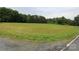 Large grassy field surrounded by mature trees, offering serene views and a private setting at 344 Lucas Rd, Star, NC 27356