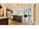 Spacious kitchen with stainless steel appliances and dark cabinets at 3735 Norman View Dr, Sherrills Ford, NC 28673