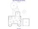 Detailed floor plan showcasing the layout of a one-story home with multiple rooms and outdoor living spaces at 592 Woodcrest Dr, Gastonia, NC 28056