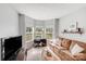 Inviting sitting room features a desk and comfortable sofa, offering a relaxed and functional area at 592 Woodcrest Dr, Gastonia, NC 28056