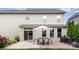 Backyard with patio area, seating, grill, and well-maintained landscaping at 8829 Keller Ct, Huntersville, NC 28078