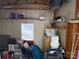 Interior of the shed featuring storage shelves and furniture, showing potential storage solutions at 102 Papoose Ct # D117, Mount Gilead, NC 27306