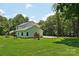 A sprawling backyard with a well-manicured lawn and play area at 127 Wickersham Dr, Statesville, NC 28625