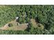 Aerial view of a property surrounded by a lush green forest with a clearing at 1371 Hawks Nest Rd, York, SC 29745
