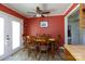 Eat-in dining area with wood table, chairs and access to the outside at 1371 Hawks Nest Rd, York, SC 29745