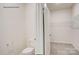 Half bathroom with a toilet, door and carpet at 150 Parker Claire Ln, Kings Mountain, NC 28086