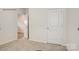 This bedroom is filled with neutral paint and soft carpet at 150 Parker Claire Ln, Kings Mountain, NC 28086