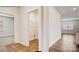 Bright entryway with hardwood floors, an open closet, and views of adjacent rooms at 150 Parker Claire Ln, Kings Mountain, NC 28086