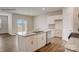 Open kitchen featuring a central island with stainless steel sink and ample counter space at 150 Parker Claire Ln, Kings Mountain, NC 28086