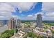 Panoramic aerial perspective of the city highlighting architectural landmarks and green spaces at 210 N Church St # 2910, Charlotte, NC 28202