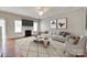 Cozy living room featuring a fireplace, plush seating, and modern decor at 2169 Shady Pond Dr, Clover, SC 29710