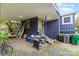Back porch featuring space for grilling and entertaining, plus access to the backyard at 2536 Bancroft St, Charlotte, NC 28206