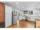 Bright, updated kitchen with stainless steel appliances, butcher block countertops, and subway tile backsplash at 2536 Bancroft St, Charlotte, NC 28206