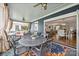 Cozy back porch with comfortable seating and view to open living areas at 2829 Holt St, Charlotte, NC 28205
