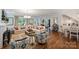 Bright living room with hardwood floors, comfortable seating, and an open layout into the dining area at 2829 Holt St, Charlotte, NC 28205