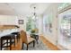 Inviting dining area featuring natural light and stylish furnishings at 3128 Ethereal Ln, Charlotte, NC 28226