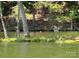 Scenic view of the lake with a heron wading in the water, highlighting the natural beauty at 335 Whisper Lake Dr, New London, NC 28127