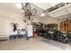 Spacious garage with a motorcycle and ample storage area at 363 Bellingrath Blvd, Rock Hill, SC 29730