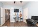 Office space with TV, guitar, and a view to the hallway at 363 Bellingrath Blvd, Rock Hill, SC 29730
